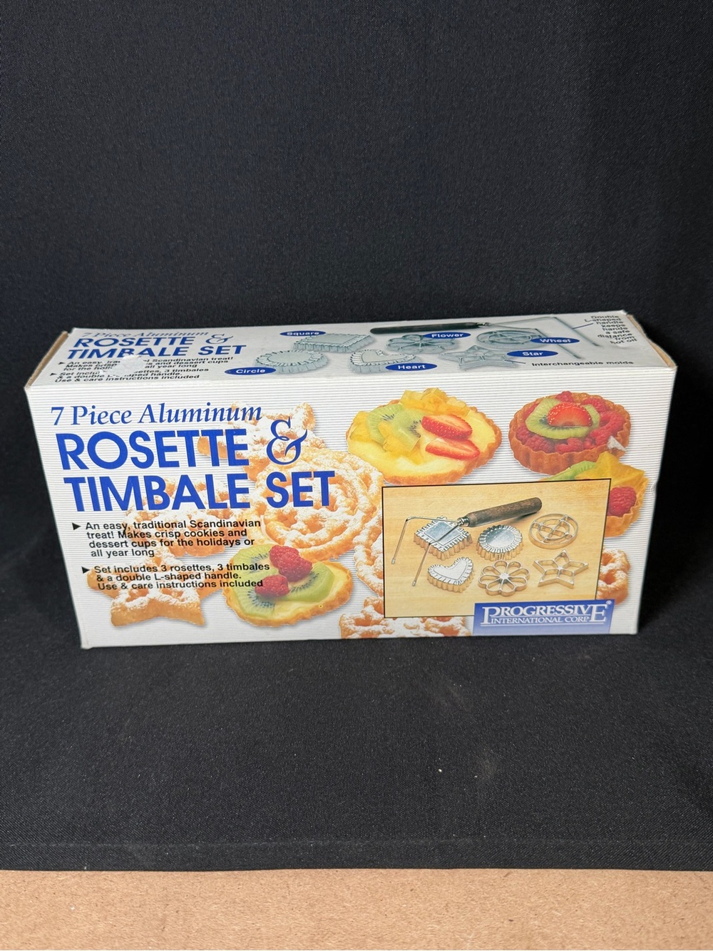 Rosette and Timbale Cookie Mold 7-Piece Set #GCS-7 Open Box
